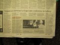 Artikolo pri la kongreso en Irlanda gazeto